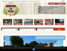 Tablet Screenshot of camping-letexas.fr